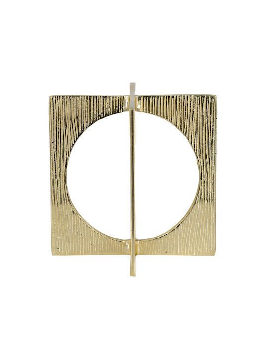Artekko Noble Gold Metallic Tabletop Decor 18x18x18 Cm