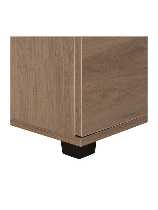 Wooden Bedroom Chest of Drawers with 4 Drawers Dark Olive 80x40x83cm