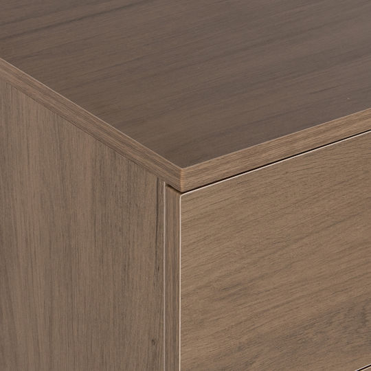 Wooden Bedroom Chest of Drawers with 4 Drawers Dark Olive 80x40x83cm