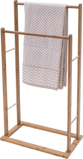General Trade Καλόγερος Μπάνιου Διπλός με Βίδες ​41x80cm Ασημί