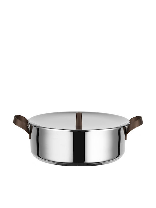 Alessi Edo Pots Set Made of Stainless Steel with Non-Stick Interior Coating 4 Pieces