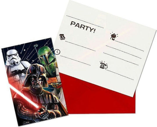 Procos Invitations Star Wars Star Wars Galaxy 6pcs 93957Invitations