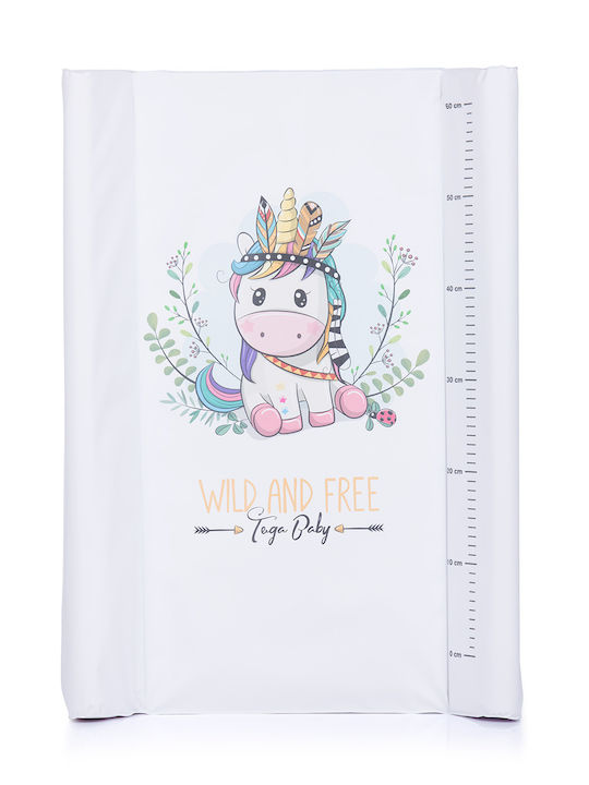 Tega Baby Hard Changing Pad Unicorn Alb pentru pat 50x70cm