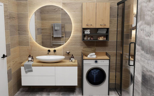 Washing Machine Cabinet Pola NP Anthracite Artisan