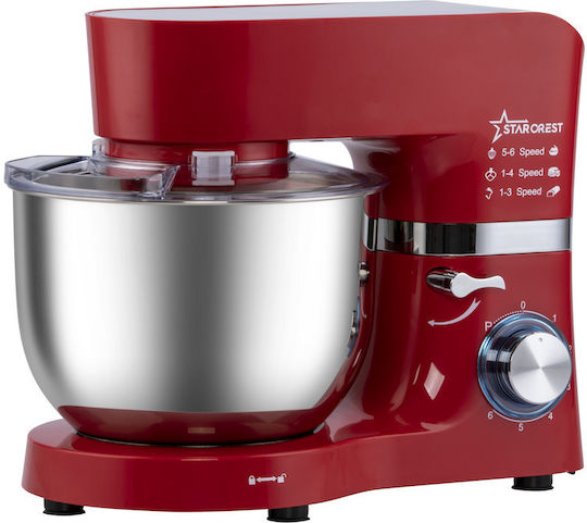 Starcrest Stand Mixer 1500W with Stainless Mixing Bowl 5.5lt