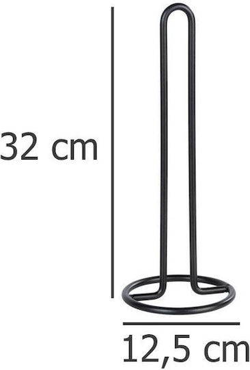 Wenko Metallic Black Paper Towel Holder 12.5x12.5x12.5cm