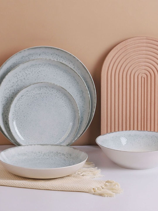 Cryspo Trio White Porcelain Dinnerware Set 20pcs