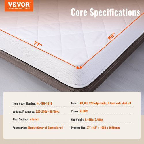 Vevor mit Timer 165x195cm