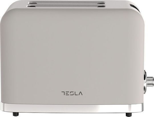 Tesla Φρυγανιέρα 2 Θέσεων 930W Λευκή