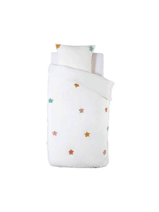 Atmosphera Set Kids Duvet Cover Single with Pillowcase White 140x200cm