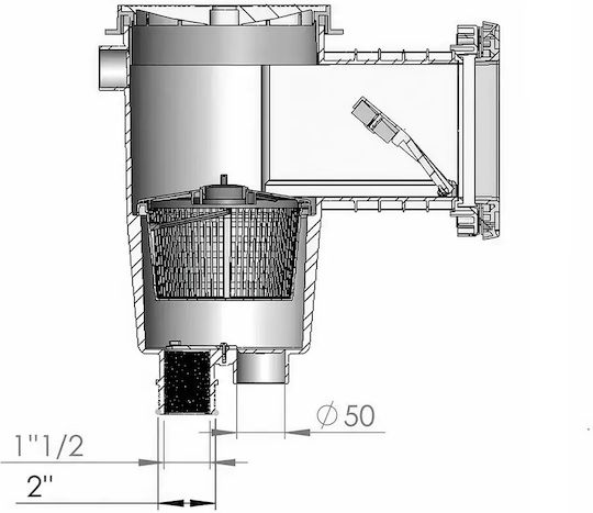 Astralpool Poolskimmer Standardmund