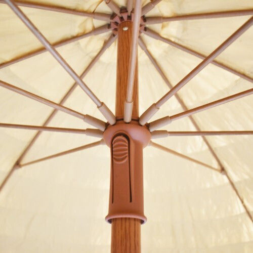 Umbrelă Rotundă Metalică Maro Φ2m