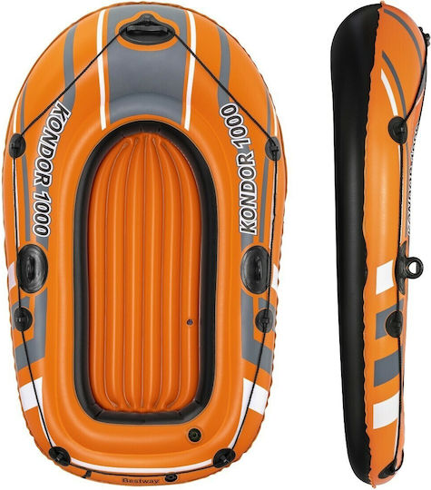 Bestway Inflatable Boat for 1 Person Orange 162x96cm Orange