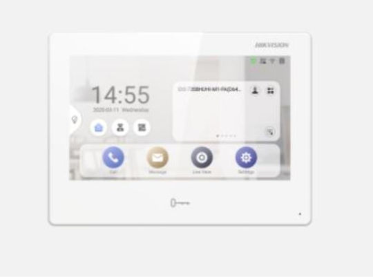 Hikvision Innenstation 7 DS-KH9310-WTE1 Drahtlos Wetterstation Digital Tischplatte