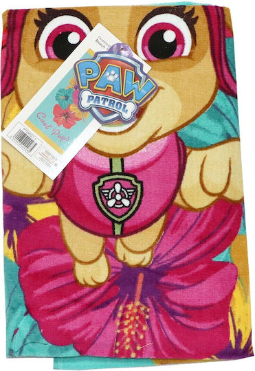 Stamion Kids Beach Towel Turquoise Paw Patrol 140x70cm
