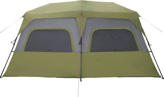 vidaXL Summer Camping Tent Green for 10 People 443x437x229cm