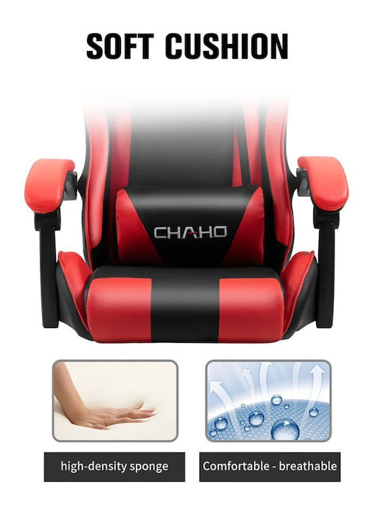 DreamHouse YT089 Gaming Chair Artificial Leather with RGB Lighting Black-Blue