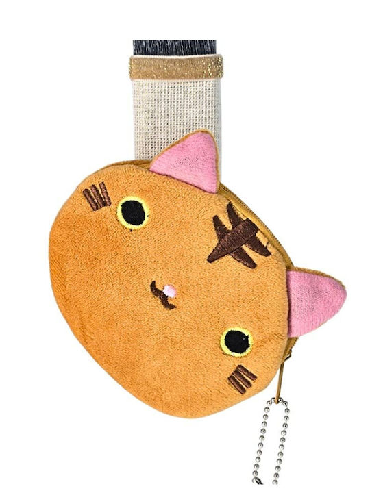 Handmade Scented Candle Girl Wallet Cat Orange