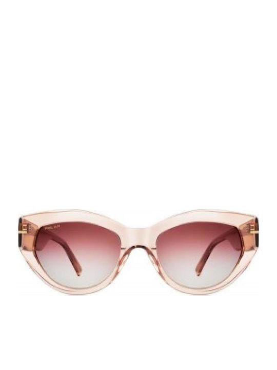 Polar Damen Sonnenbrille mit Rosa Kunststoff Gestell und Rosa Verlaufsfarbe Polarisiert Linse Polar GOLD128 16