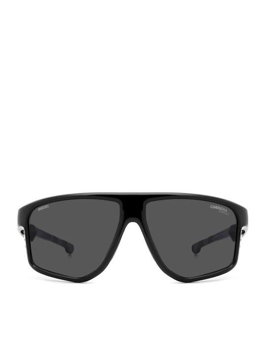 Carrera Carduc Unisex Sunglasses with Black Plastic Frame and Gray Lens 051/S 807/KI