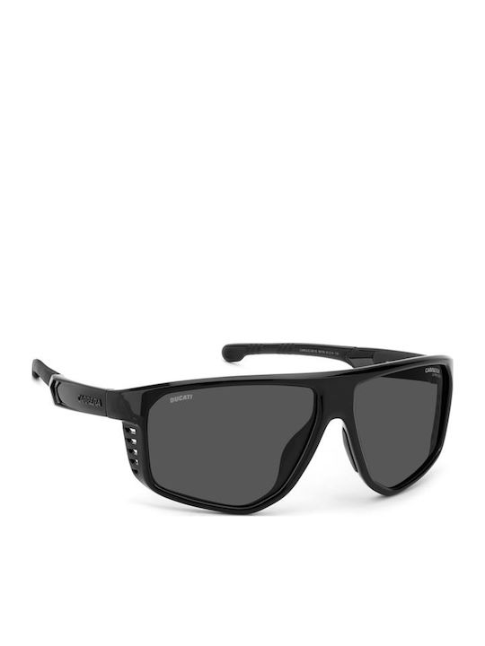 Carrera Carduc Unisex Sunglasses with Black Plastic Frame and Gray Lens 051/S 807/KI