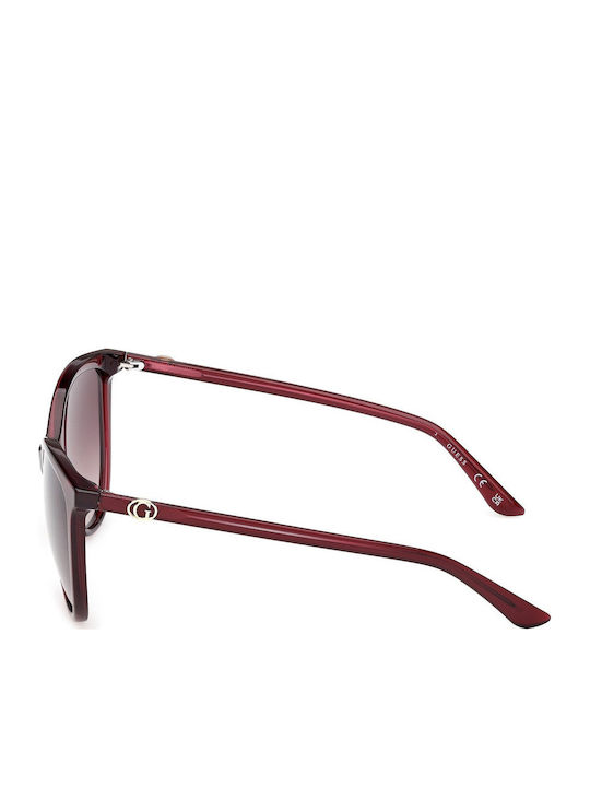 Guess Unisex Ochelari de soare cu Transparent Cadru și Transparent Degrade Lentilă