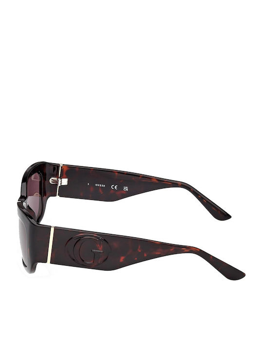Guess Women's Sunglasses with Brown Tartaruga Plastic Frame and Brown Lens GU00253 52E