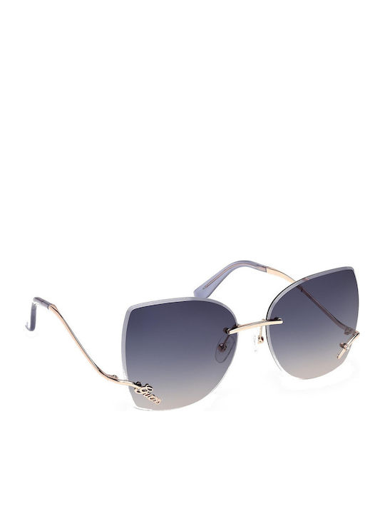Guess Women's Sunglasses with Gold Metal Frame and Gray Gradient Lens GU00269 28B