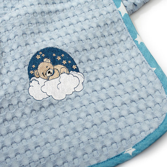 Dimcol Κουβέρτα Κούνιας Cloudy Bear με Ζωάκι 100x160εκ.