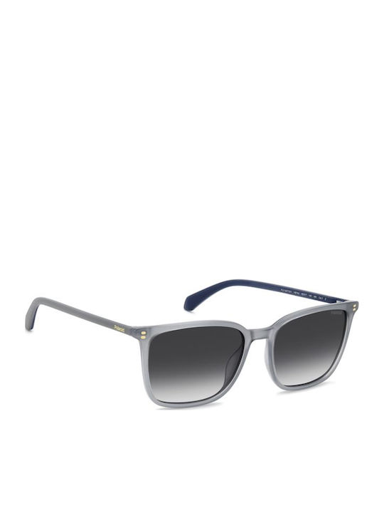 Polaroid Unisex Sunglasses With Silver Horn-Rimmed Frame And Grey Gradient Lens PLD4207/S/X YB7/WJ