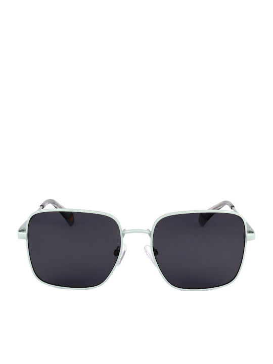 Polaroid Women's Sunglasses with Turquoise Metal Frame and Gray Polarized Lens PLD6194/S/X N47/M9