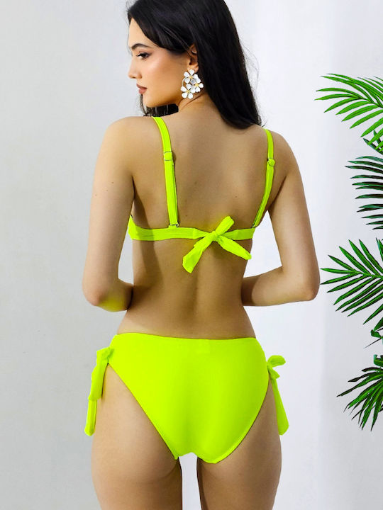 Set Bikini Push Up Κίτρινο