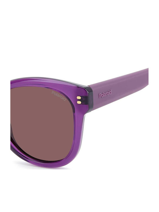 Polaroid Unisex Ochelari De Soare Cu Ramă Violet Din Plastic Și Lentile Violet PLD6248/S/X B3V/KL
