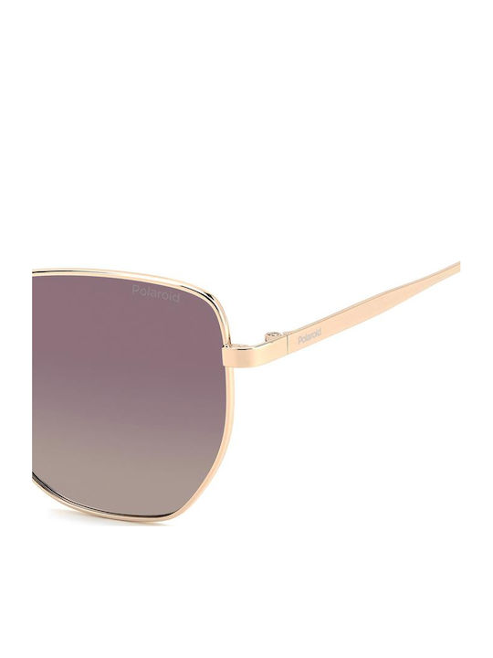 Polaroid Unisex Ochelari de soare cu Auriu Cadru și Aur Lentilă PLD4204/G DDB/JR