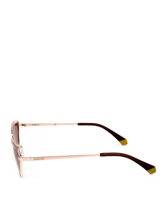 Polaroid Feminini Ochelari de soare cu Auriu Cadru și Aur Polarized Lentilă PLD4102/S DDB/LA