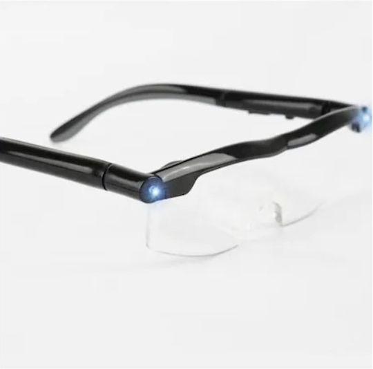 Foxmag24 Ochelari Lupă Cu LED Mărire 160% Reîncărcabil USB Unisex