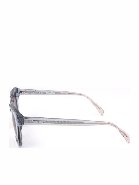 Zadig & Voltaire Women's Sunglasses with Gray Plastic Frame and Brown Gradient Lens