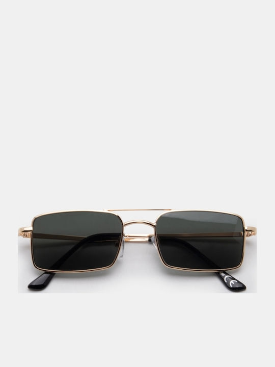 Luigi Ochelari De Soare Unisex Cu Ramă Metalică Verde Și Lentile Verzi 4864531