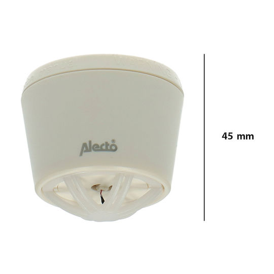 Alecto Heat Detector Home Garage Warehouse 85 Db Alarm White