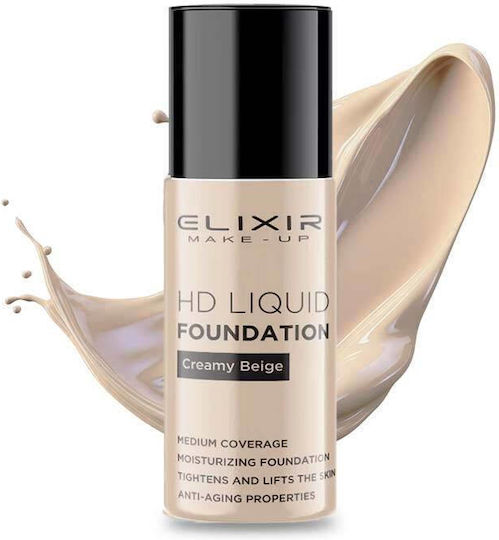 Elixir HD Liquid Foundation 02 Creamy Beige 25ml