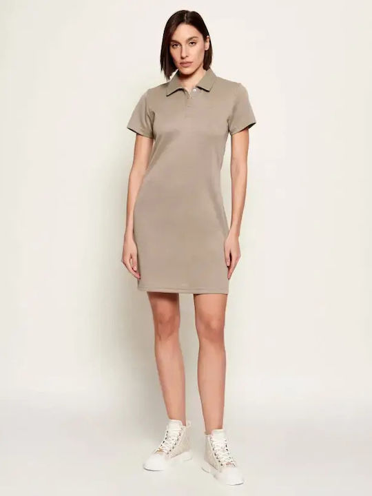 Mini Damenkleid Beige