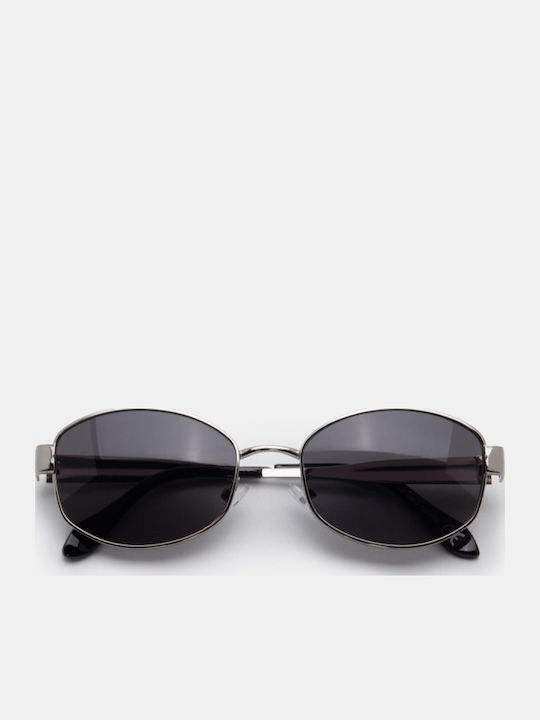 Luigi Ochelari De Soare Unisex Cu Ramă Metalică Gri Și Lentile Gri