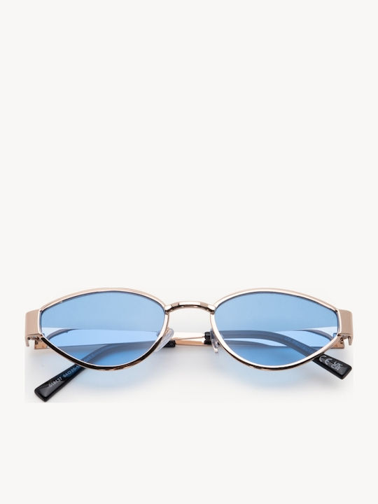 Luigi Unisex Γυαλιά Ηλίου με Μπλε Μεταλλικό Σκελετό και Μπλε Φακό 4857706
