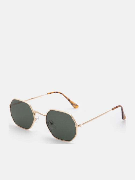 Luigi Sunglasses Gold With Metallic Frame Luigi Sunglasses Gold With Metallic Frame