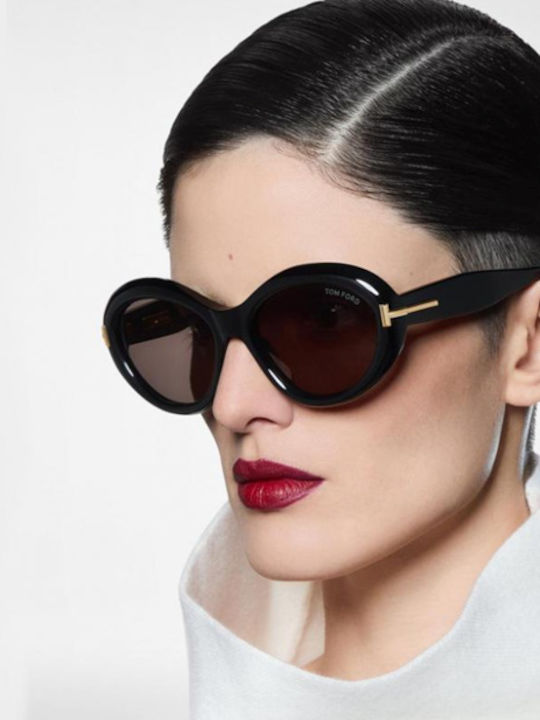 Tom Ford Icon Collection Ανδρικά Γυαλιά Ηλίου με Μαύρο Σκελετό και Γκρι Ντεγκραντέ Φακό TF1328 01A