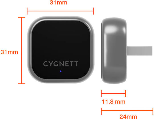 Adaptor Auto Wireless Bluetooth Carplay Android Auto Gri