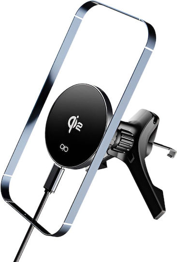 Force Power MagSafe Qi2 15W Auto Lüftung Halterung Kabelloses Aufladen Schwarz