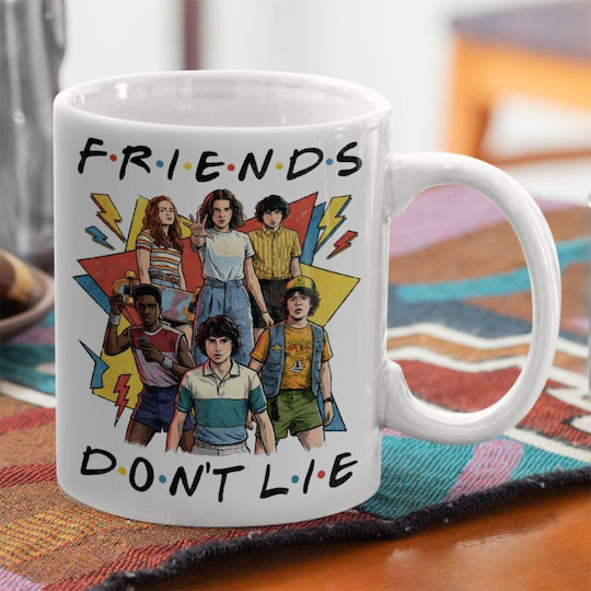 Koupakoupa Friends Don't Lie Ceramic Brown Mug 330ml