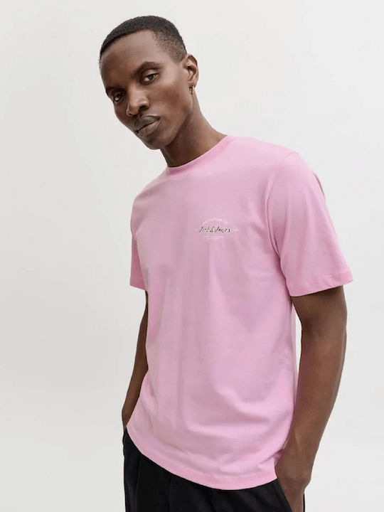 Jack & Jones Тениска С Кръгло Деколте Розова