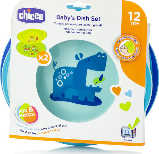 Chicco Set de mâncare pentru copii Albastru